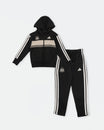 Newcastle United adidas Kids' Black 3-Stripe Tracksuit