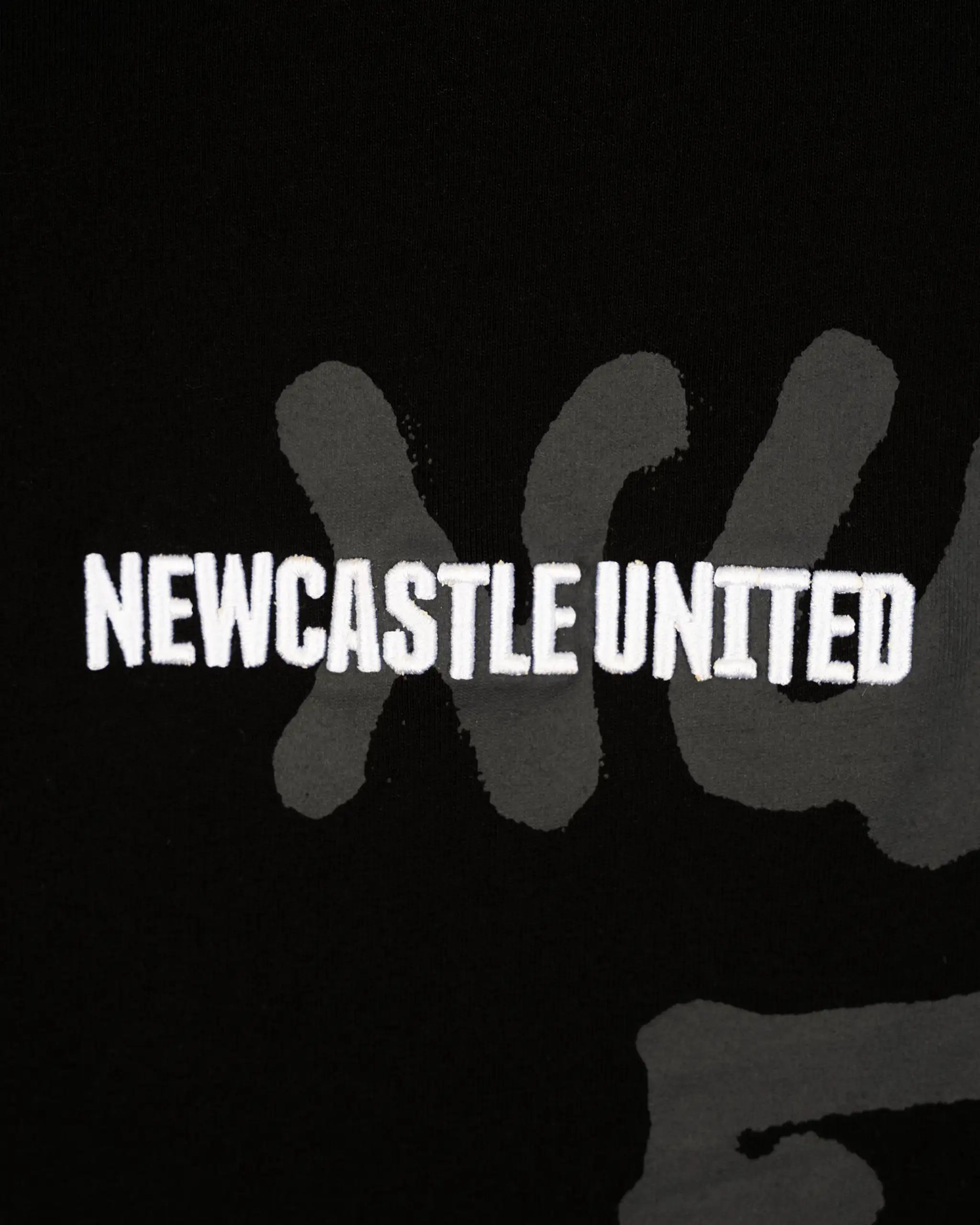 Newcastle United Kids' Black Graffiti Print T-Shirt