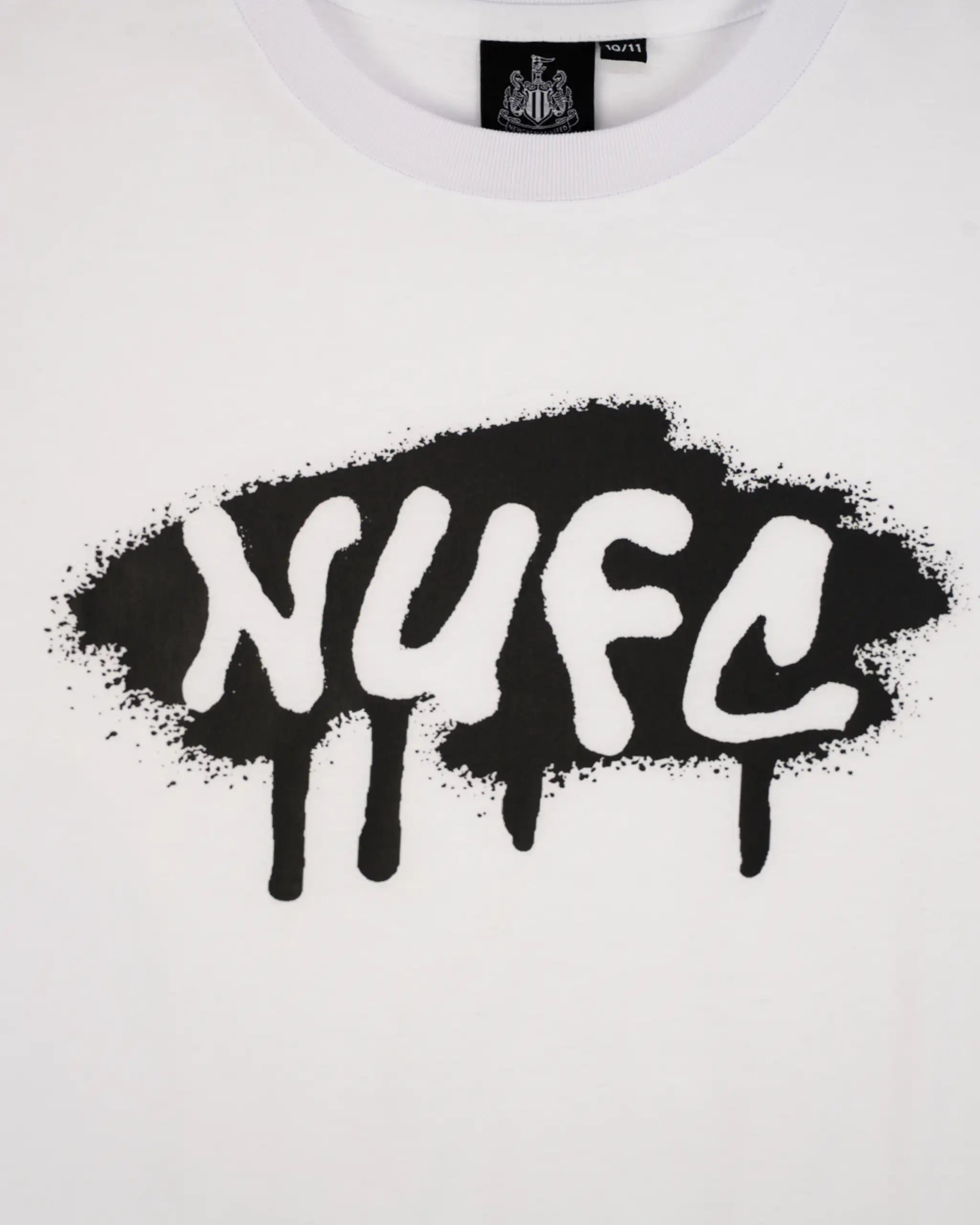 Newcastle United Kids' White Graffiti Print T-Shirt