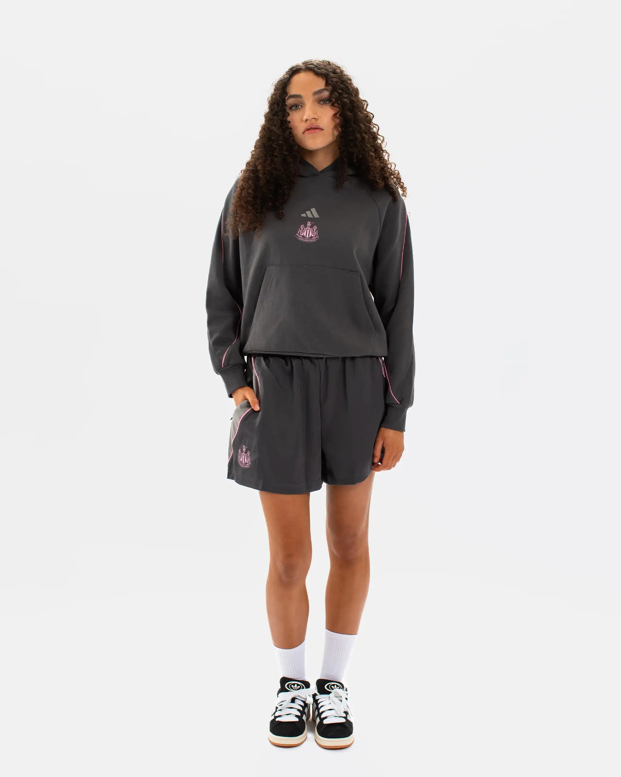 Newcastle United adidas Women's Grey Stadium Hoodie
