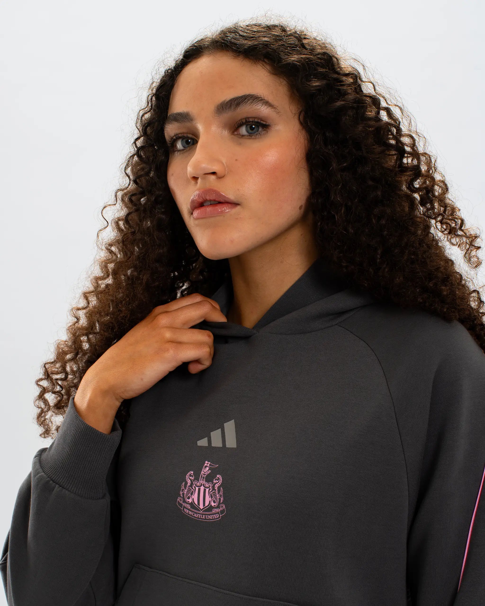 Newcastle United adidas Women's Grey Stadium Hoodie