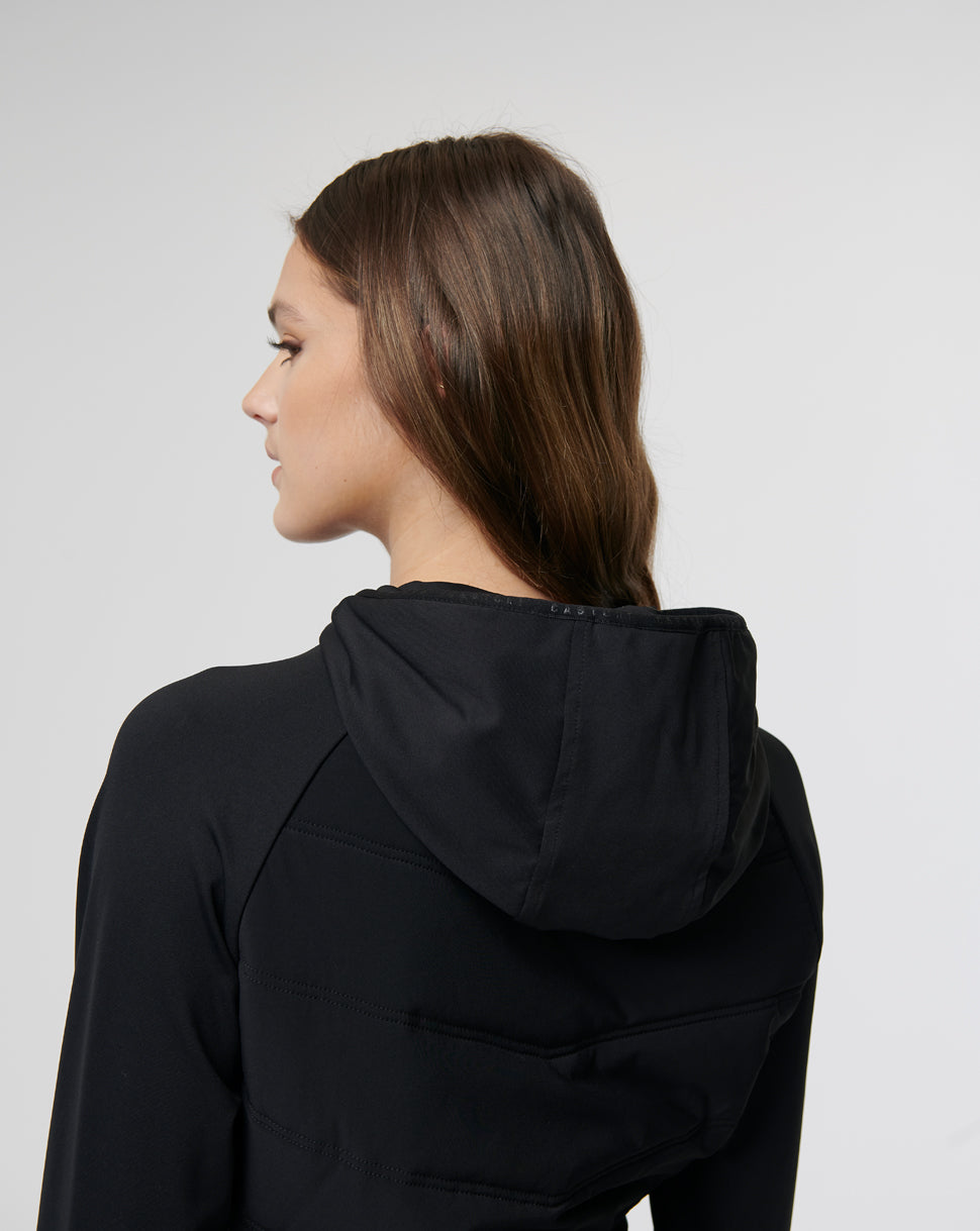 Women&#39;s Black Hybrid Shell Jacket